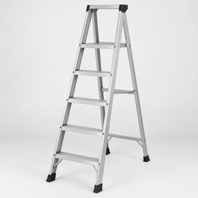 Aluminium Ladder — Illustration · Not a supplier photo
