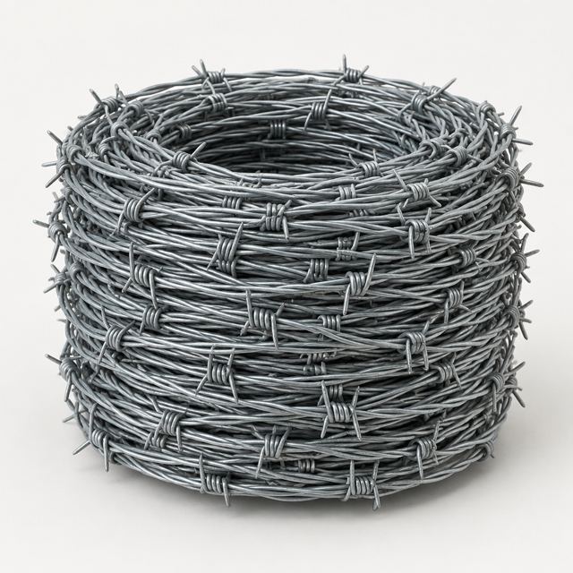 Barbed Wire Roll — Illustration · Not a supplier photo