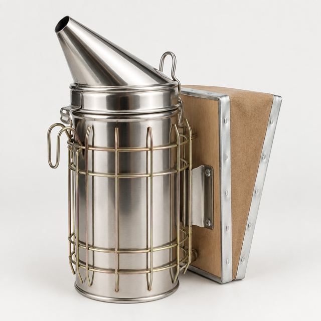 Bee Smoker — Illustration · Not a supplier photo