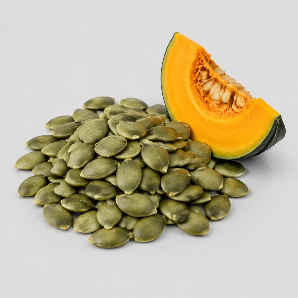 Pumpkin Seeds — Illustration · Not a supplier photo