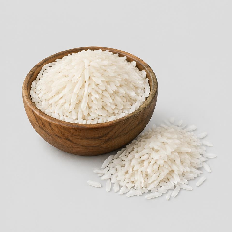 White Rice Grain — Illustration · Not a supplier photo
