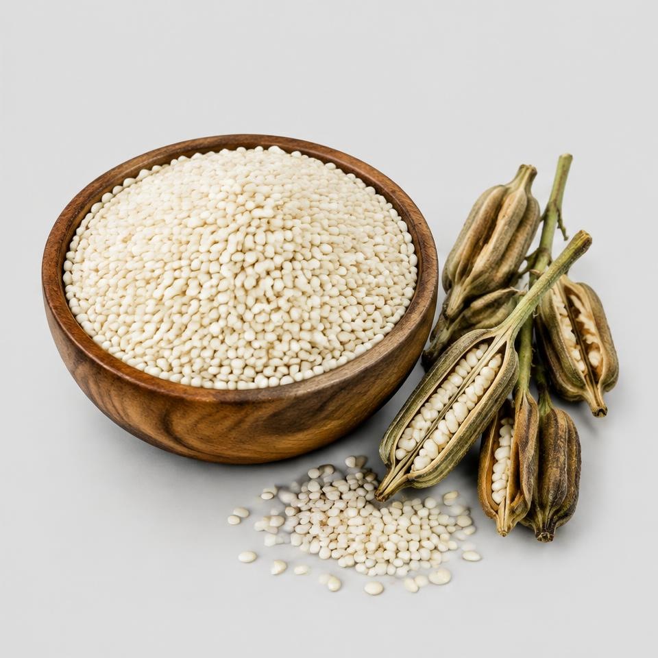 Sesame Seeds — Illustration · Not a supplier photo