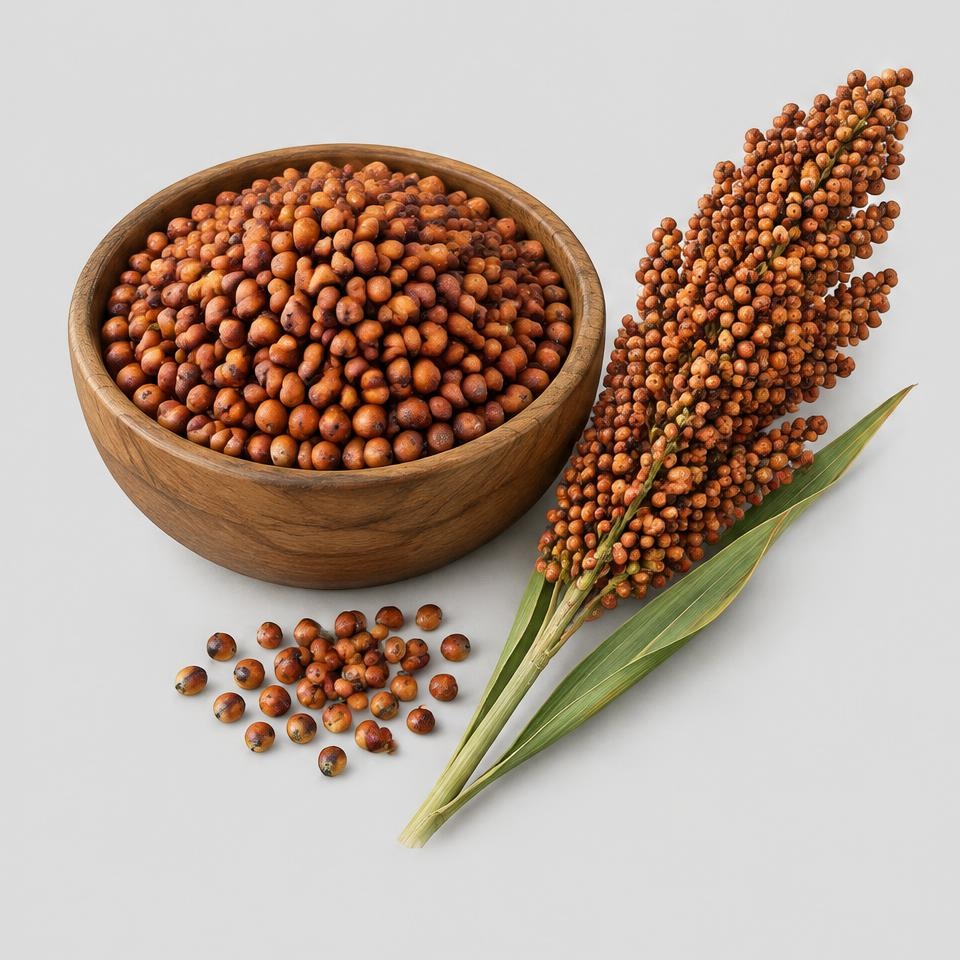 Sorghum Grain — Illustration · Not a supplier photo