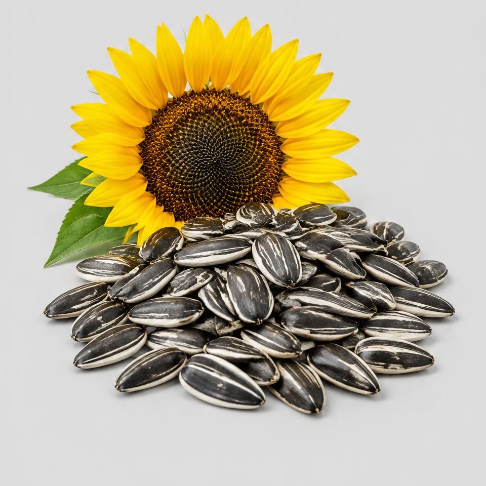 Sunflower Seeds — Illustration · Not a supplier photo