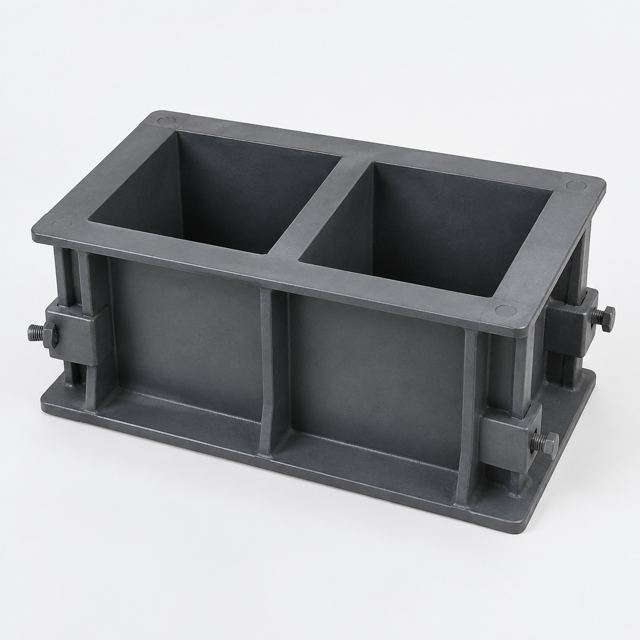 Concrete Block Mould — Illustration · Not a supplier photo