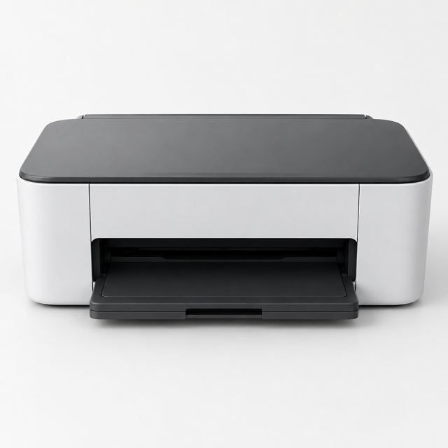 Desktop Printer — Illustration · Not a supplier photo