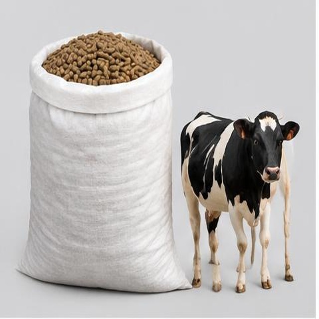 Dairy Cattle Feed — Illustration · Not a supplier photo