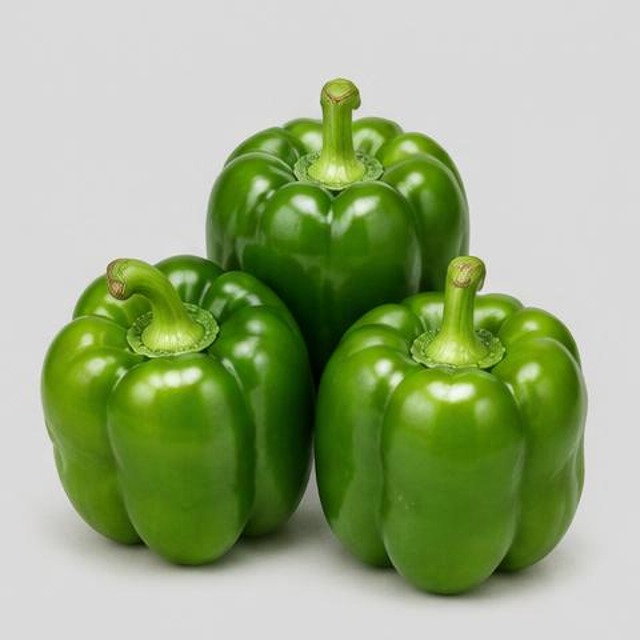Green Bell Peppers — Illustration · Not a supplier photo