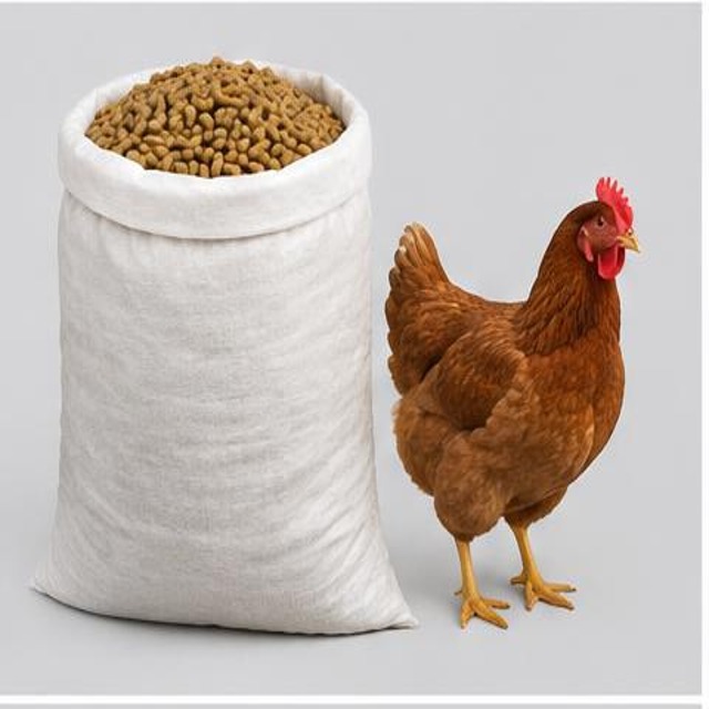 Layer Chicken Feed — Illustration · Not a supplier photo