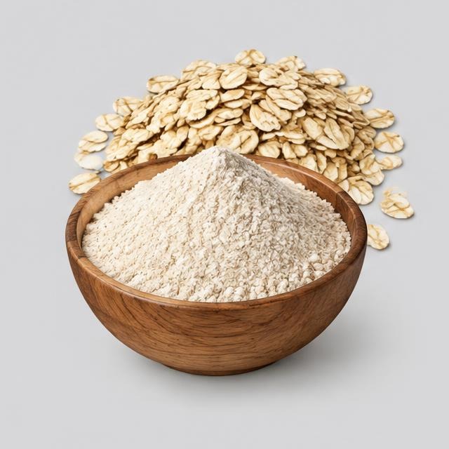 Oat Flour — Illustration · Not a supplier photo