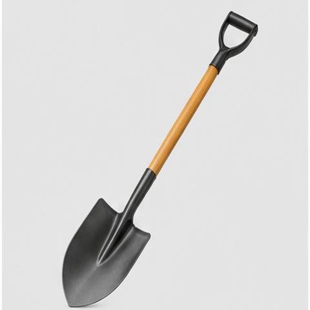 Round-point Shovel — Illustration · Not a supplier photo