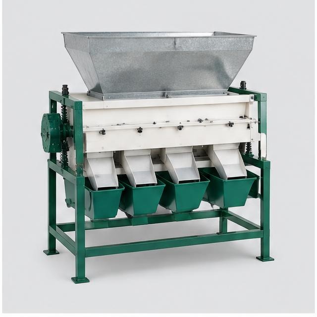 Seed Grading Machine — Illustration · Not a supplier photo