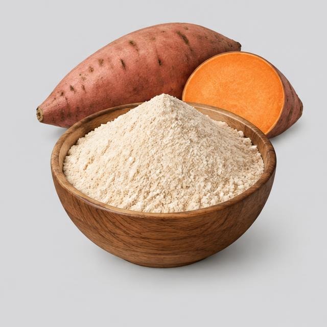 Sweet Potato Flour — Illustration · Not a supplier photo