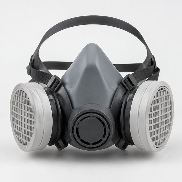 Face Mask Respirator — Illustration · Not a supplier photo