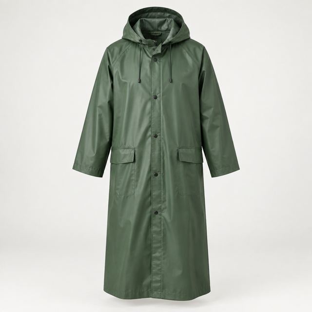 Farm Raincoat — Illustration · Not a supplier photo