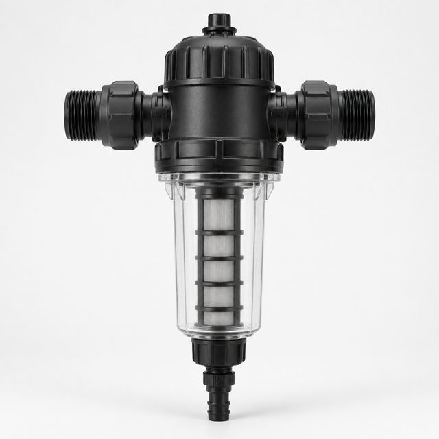 Fertilizer Injector — Illustration · Not a supplier photo
