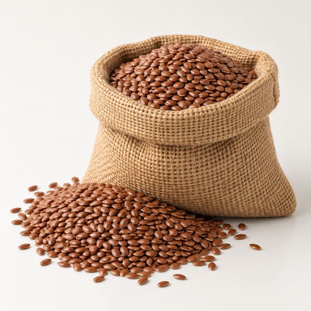 Flax Seeds — Illustration · Not a supplier photo