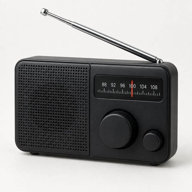 FM Radio — Illustration · Not a supplier photo