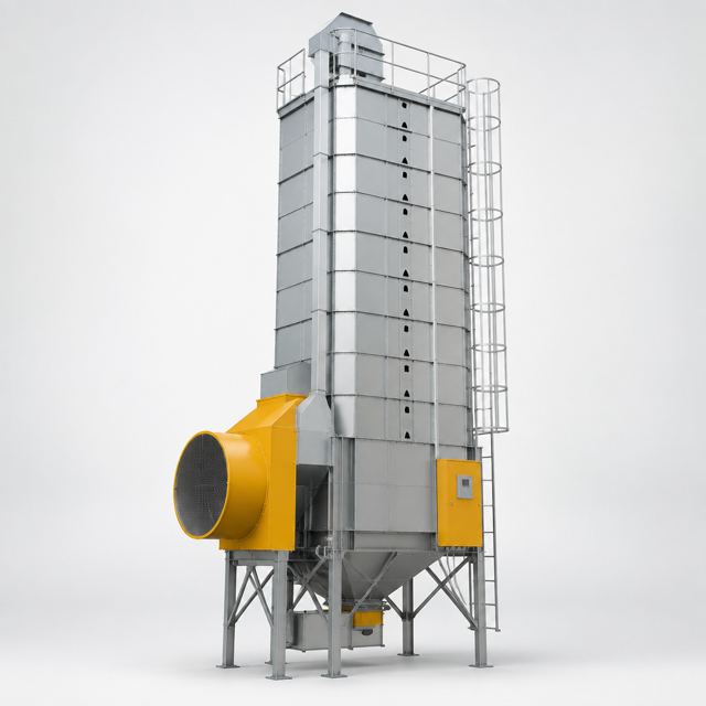 Grain Dryer — Illustration · Not a supplier photo