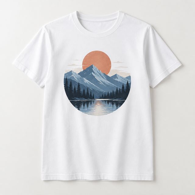 Graphic Print T-shirt — Illustration · Not a supplier photo