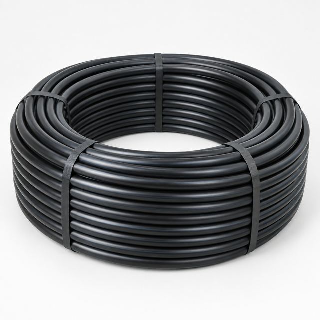 HDPE Irrigation Pipe Roll — Illustration · Not a supplier photo