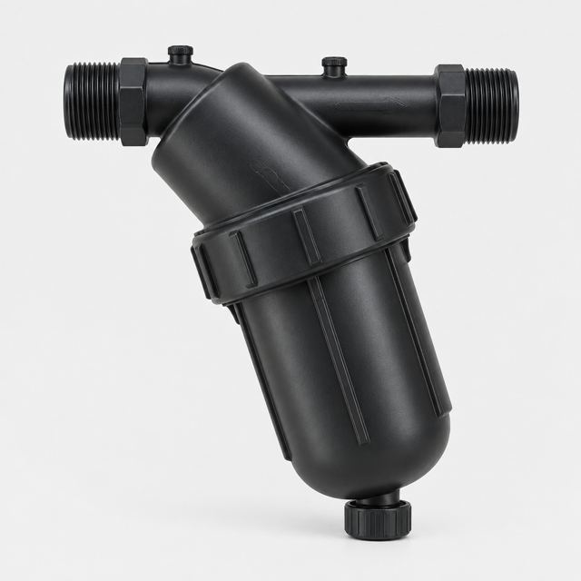 Irrigation Filter — Illustration · Not a supplier photo