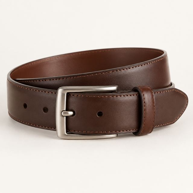 Leather Belt — Illustration · Not a supplier photo