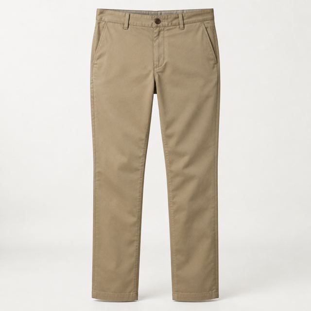 Men's Chino Trousers — Illustration · Not a supplier photo