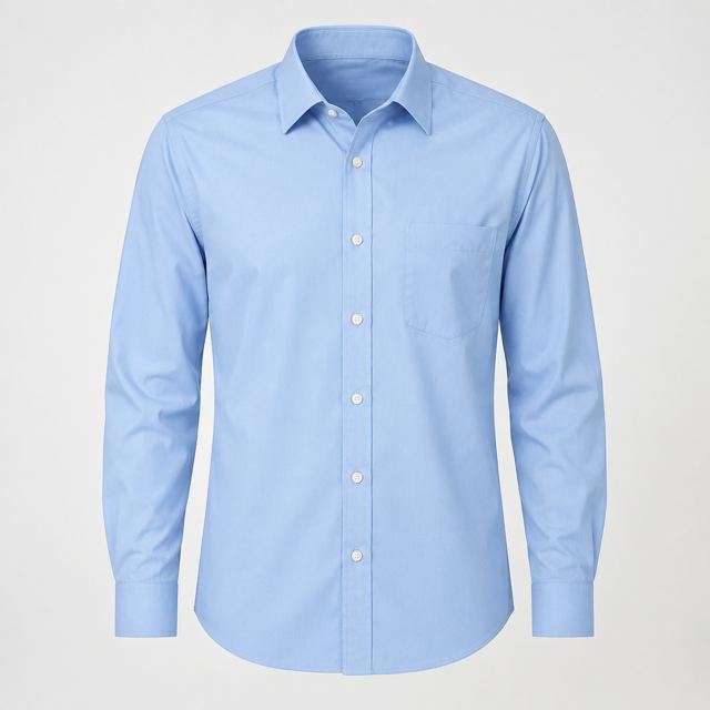 Men's Formal Shirt — Illustration · Not a supplier photo