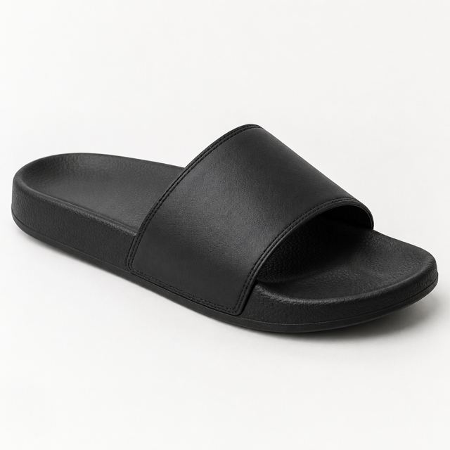 Men's Slide Sandals — Illustration · Not a supplier photo