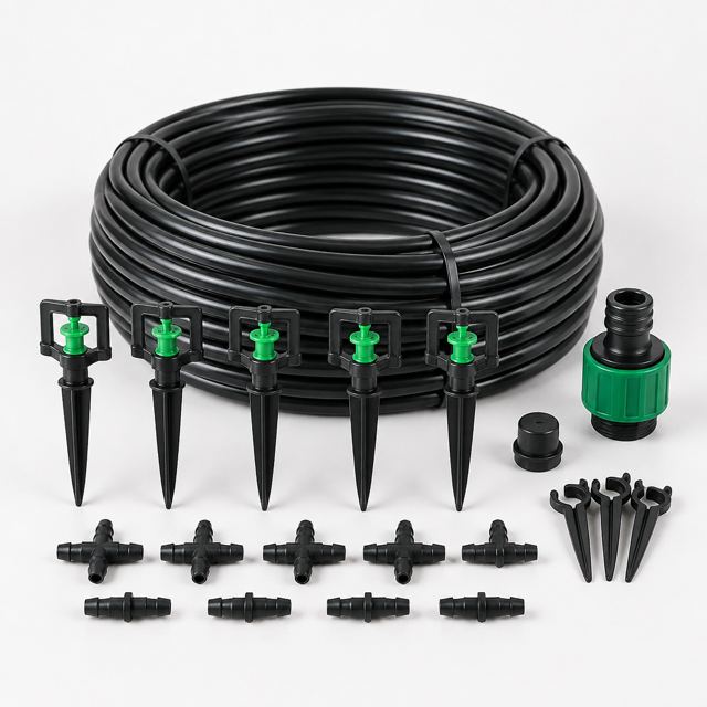 Micro Sprinkler Kit — Illustration · Not a supplier photo
