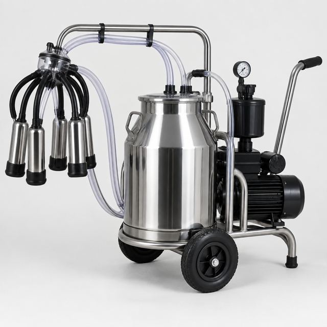 Milking Machine — Illustration · Not a supplier photo