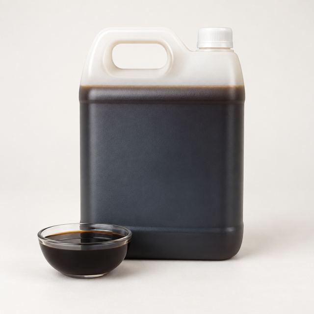Organic Liquid Fertilizer — Illustration · Not a supplier photo