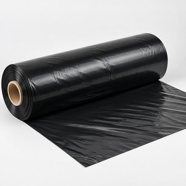 Plastic Mulch Film — Illustration · Not a supplier photo