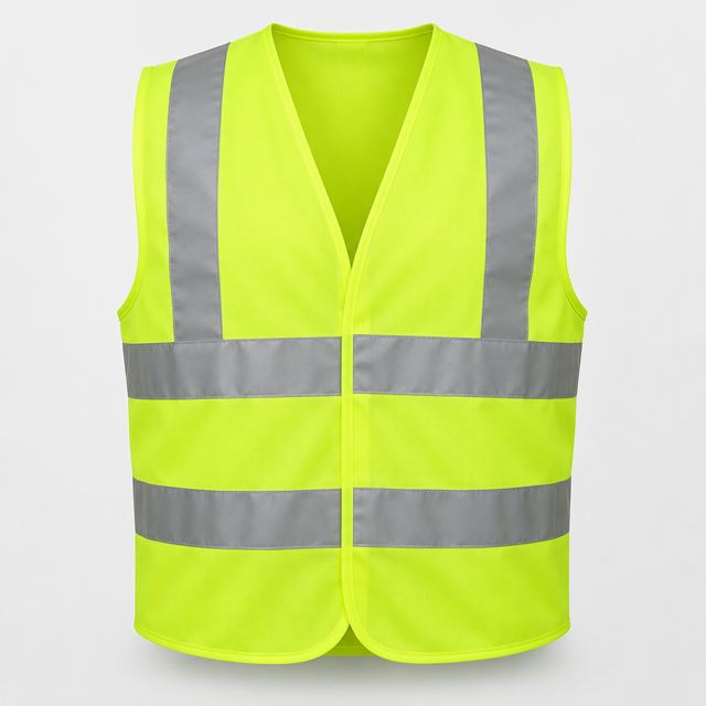 Reflective Safety Vest — Illustration · Not a supplier photo