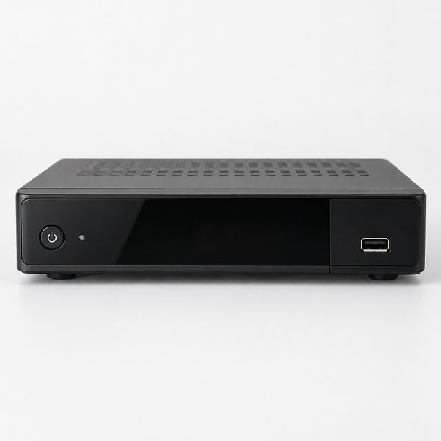 Satellite TV Decoder — Illustration · Not a supplier photo