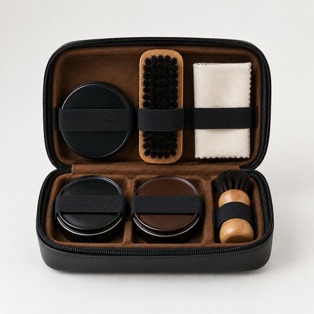 Shoe Polish Kit — Illustration · Not a supplier photo