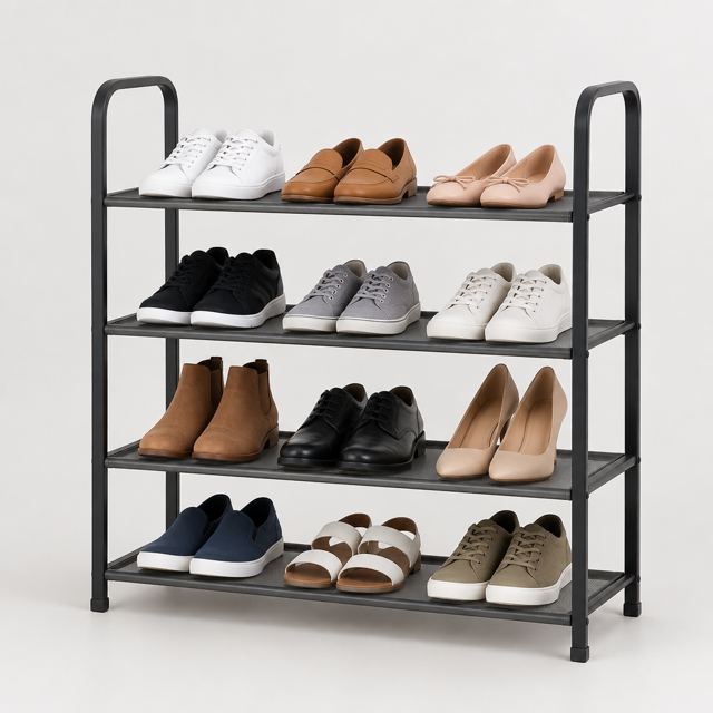 Shoe Rack — Illustration · Not a supplier photo