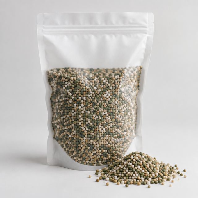 Slow-release Fertilizer Granules — Illustration · Not a supplier photo