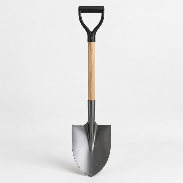 Steel Shovel — Illustration · Not a supplier photo