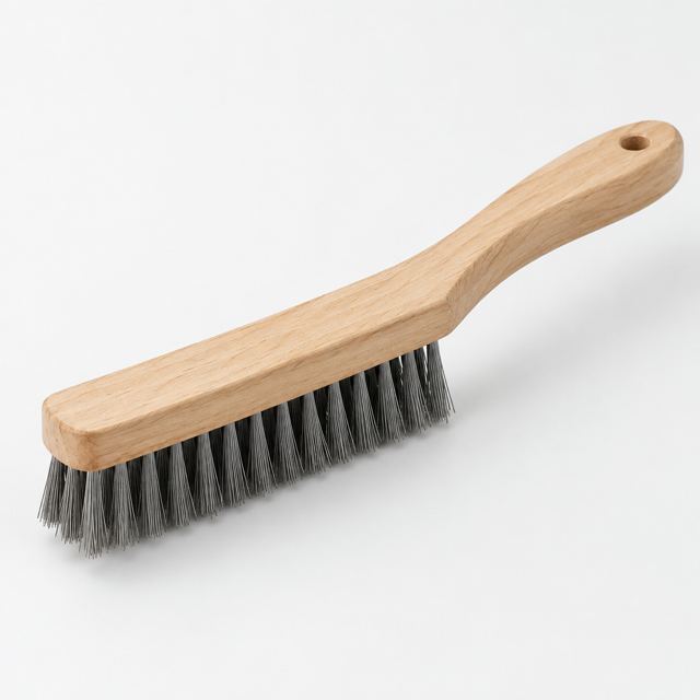 Steel Wire Brush — Illustration · Not a supplier photo