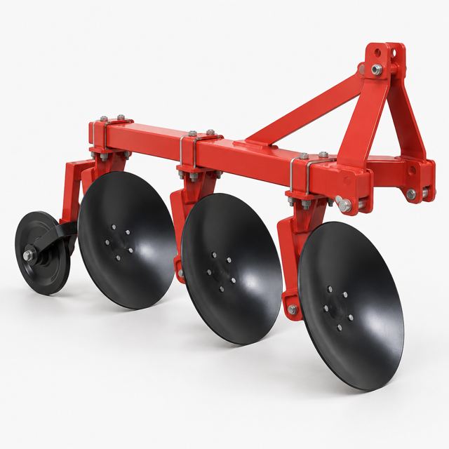 Tractor Disc Plough — Illustration · Not a supplier photo