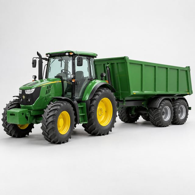 Tractor Trailer — Illustration · Not a supplier photo