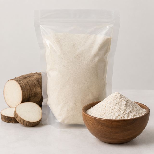 Yam Flour — Illustration · Not a supplier photo